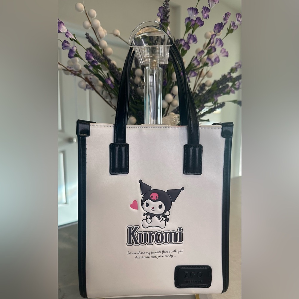 Kuromi Cream Tote Bag Sml